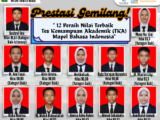 Prestasi Gemilang! "12 Peraih Nilai Terbaik Tes Kemampuan Akademik (TKA) Mapel Bahasa Indonesia